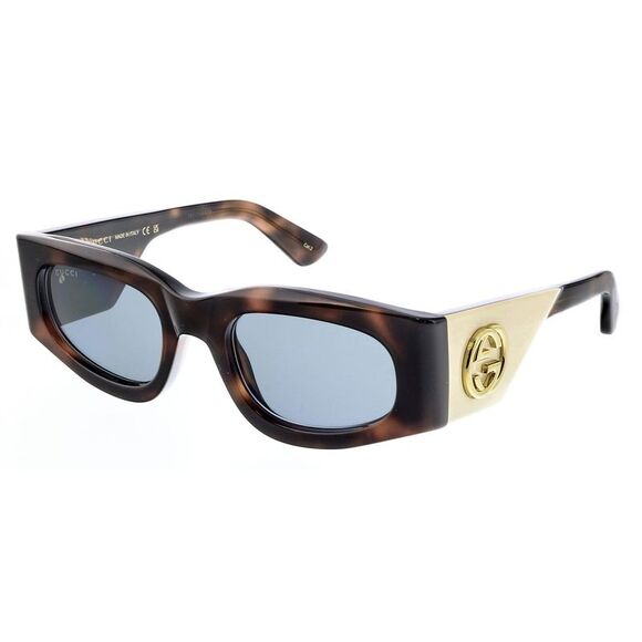Gucci GG1664S-003 Havana square Ladies Sunglasses